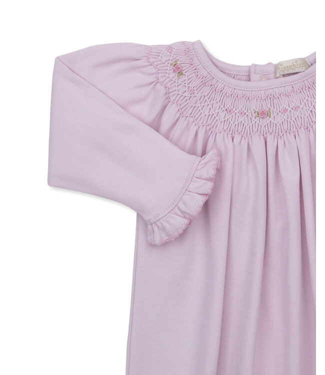 Kissy Kissy Pink CLB Fall Bishop 26 Smocked Sack
