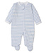 Kissy Kissy Light Blue Team Stripes Footie with Zip