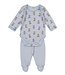Light Blue Teddy Bear Club Footed Pant Set