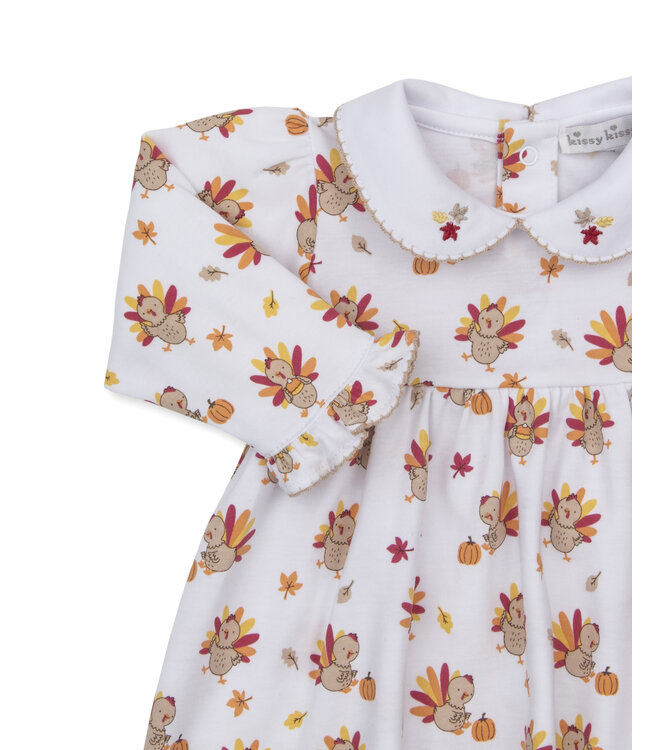 Kissy Kissy Baby Girl Turkey Talk Dress Set