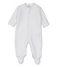 Kissy Kissy White Jacquard Footie with Zip