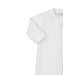Kissy Kissy White Jacquard Footie with Zip