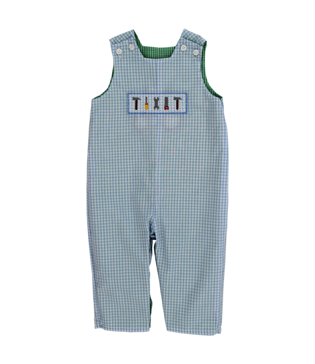 Bailey Boys Yuletide Tractor Reversible John John Long