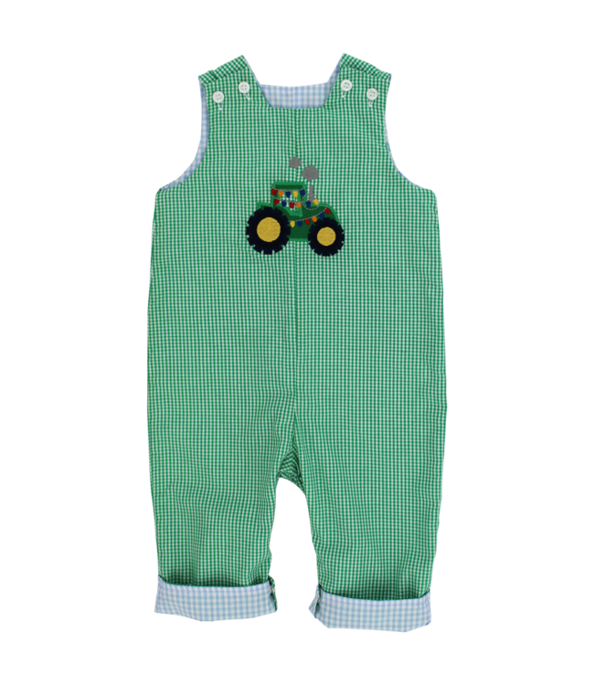 Bailey Boys Yuletide Tractor Reversible John John Long