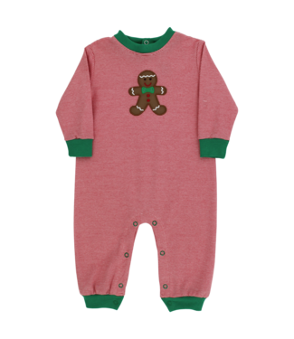 Bailey Boys Jolly Gingerbread Boys Knit Romper
