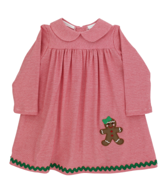 Bailey Boys Jolly Gingerbread Collared Knit Dress