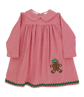 Bailey Boys Jolly Gingerbread Knit Dress with Collar