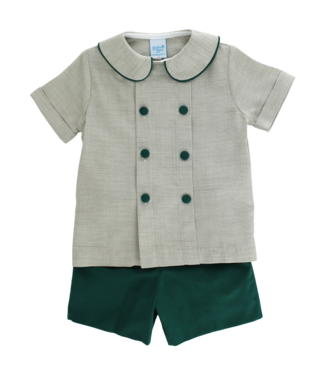 Bailey Boys Heirloom Holly with Basil Dressy Short Set