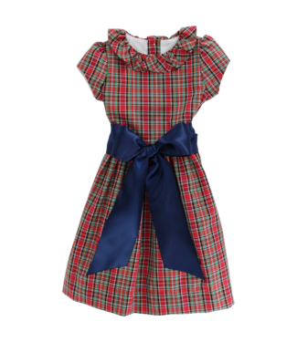 Bailey Boys Tartan with Navy Cord Dress