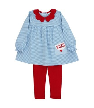Bailey Boys Love Letters Girls Tunic Pant Set