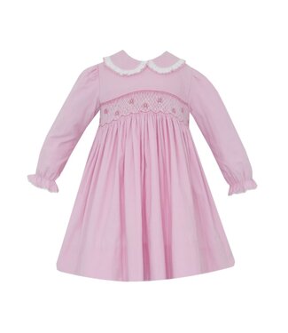 Petit Bebe Pink Corduroy Charlotte L/S Dress