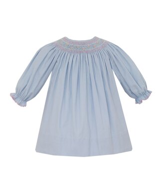 Petit Bebe Light Blue Eloise L/S Corduroy Bishop