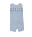 Light Blue Microcheck Ghost Short Jon Jon