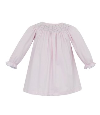 Petit Bebe Pink Knit Ellie L/S Bishop Dress
