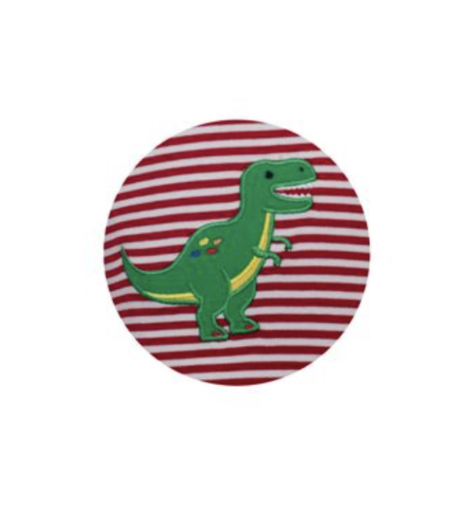 Red Stripe Dinosaurs Long Sleeve T-Shirt