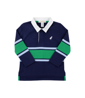 Beaufort Bonnet Nantucket Navy/Kiawah Green Rollins Rugby Shirt
