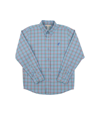 Beaufort Bonnet Kensington Court Plaid/Barbados Blue Dean's List Dress Shirt