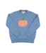 Barrington Blue with Pumpkin Isaac's Intarsia Sweater