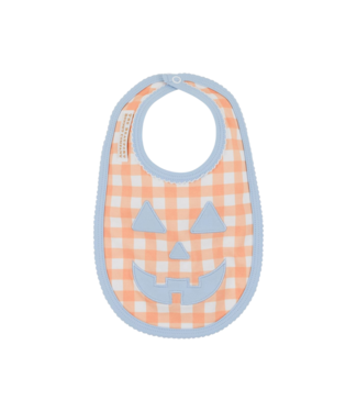 Beaufort Bonnet Seashore Sherbet Gingham Pumpkin Burp Me Bib