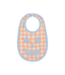 Seashore Sherbet Gingham Pumpkin Burp Me Bib