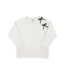 Quilted Palmetto Pearl with Nantucket Navy Bows Cassidy Comfy Quilted Crewneck