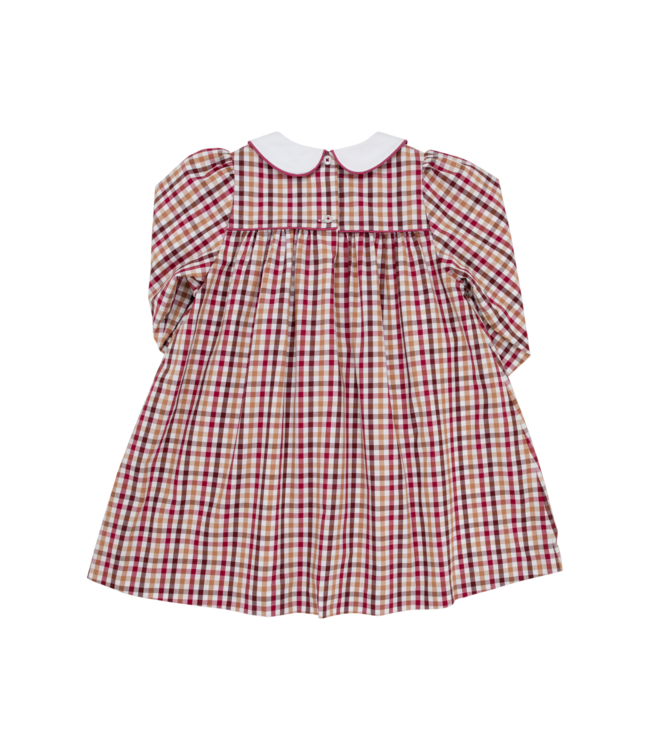 Beaufort Bonnet Easton Pond Plaid with Worth Avenue White Long Sleeve Mary Dal Dress