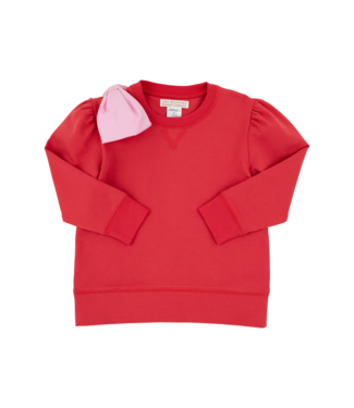 Beaufort Bonnet Richmond Red/Pier Party Pink Cassidy Comfy Bow Crewneck