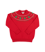 Isaac's Fair Isle Sweater - Richmond Red with Christmas Trees