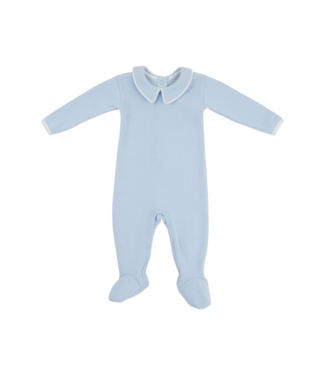 Beaufort Bonnet Buckhead Blue/White Rock Me Romper (Ribbed)