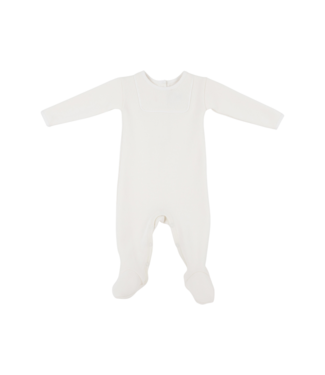 Beaufort Bonnet Palmetto Pearl/White Rock Me Romper (Ribbed)