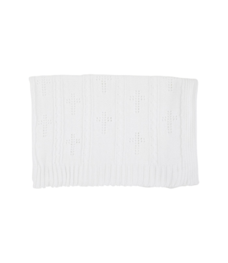 Beaufort Bonnet Worth Ave White Bailey Pointelle Baby Blanket