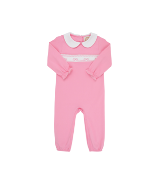 Beaufort Bonnet Hamptons Hot Pink with White Rigsby Romper