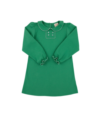 Beaufort Bonnet Kiawah Kelly Green with White L/S Banks Button Dress