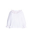 White with Light Pink Smocked Madeline Blouse