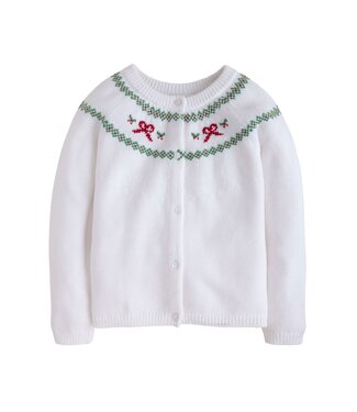 Little English Holiday Bow Fair Isle Sweater