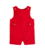 Red Corduroy Button Tab John John