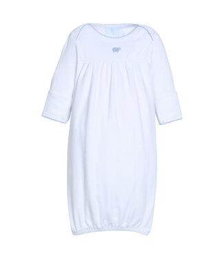 Little English Blue Sheep Pinpoint Gown
