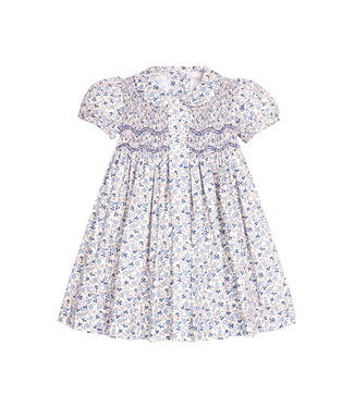 Little English Wisteria Floral Smocked Bridget Dress