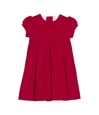 Little English Red Corduroy Clara Dress