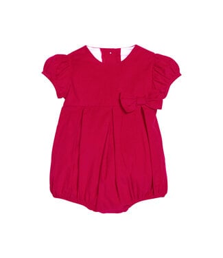 Little English Red Corduroy Clara Bubble