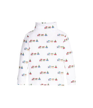 Little English Holiday Trains Turtleneck