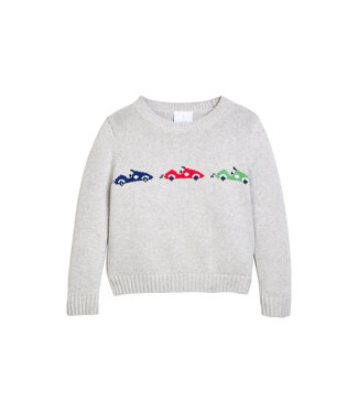 Little English Race Cars Intarsia Sweater