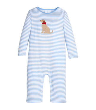 Little English Seated Lab Applique Romper