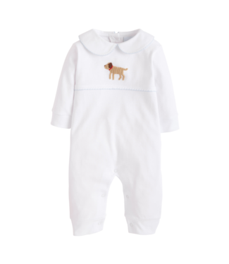 Little English Boy Lab Crochet Playsuit