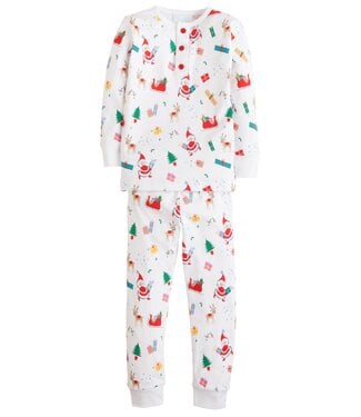 Little English Vintage Christmas Boys Jammies