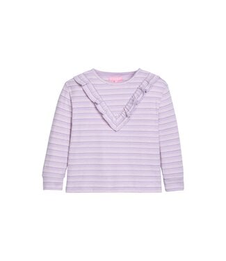 Bisby Lavender Sparkle Stripe Aspen Tee