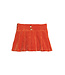 Rust Herringbone Corduroy Pleated Skort