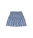 Blue Brookline Blossoms Shirred Circle Skirt