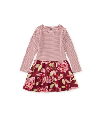 Tea Collection Turkish Rose Tiered Skirted Twirl Dress