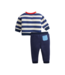 Navy Stripe Boys L/S 2-Piece Set